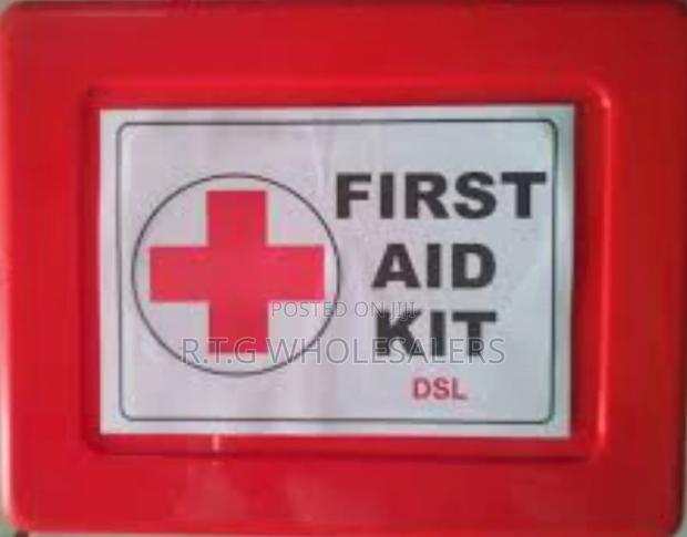 Compact Red First Aid Kit for Home Travel