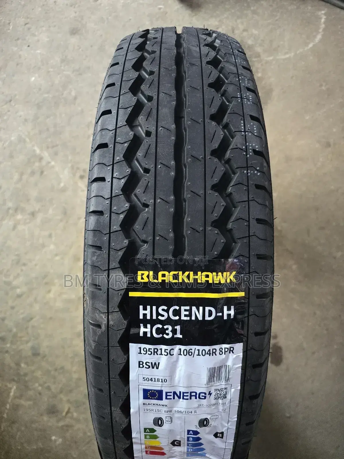 195 R15 Blackhawk Tyres (Commercial)