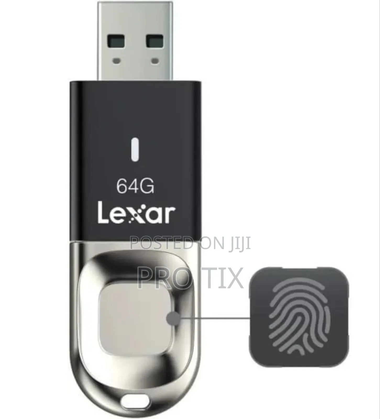 Lexar 64gb Fingerprint F35 Usb 3.0 Flash Drive