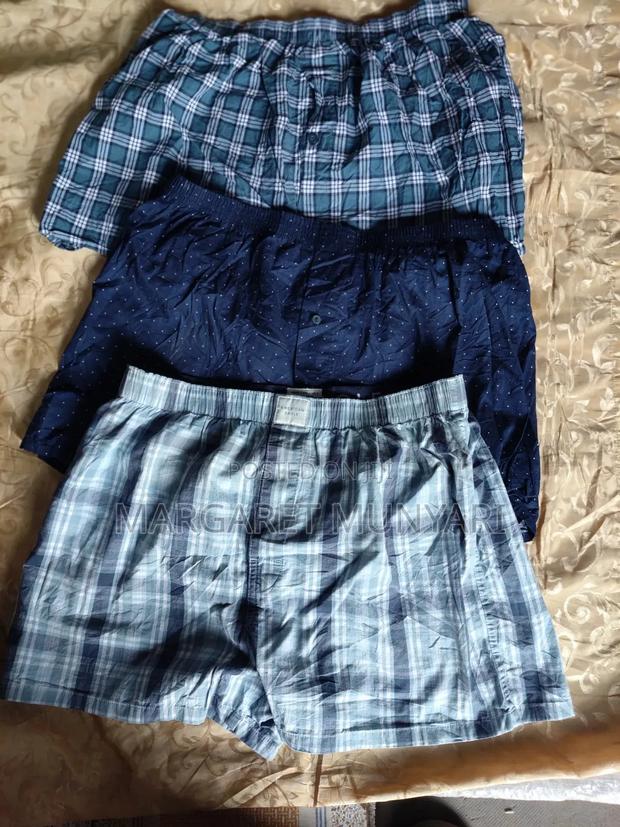 Elastic Waistband Men Boxer Shorts - main view