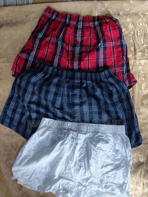 Elastic Waistband Men Boxer Shorts - thumbnail 2