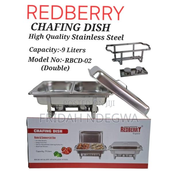 Redberry Chaffing Dish With Double Partition