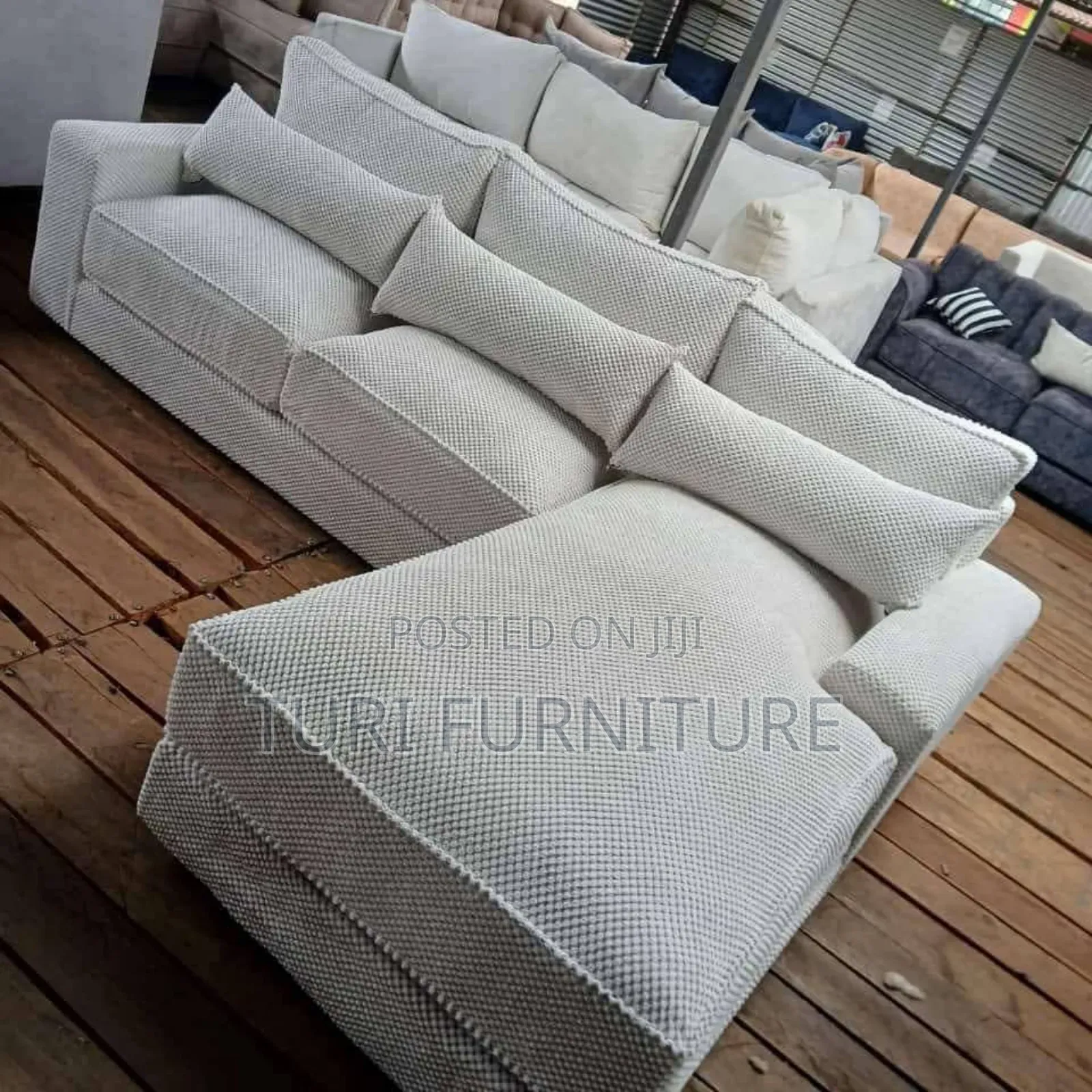 Lshape 6seater Spring Cushions