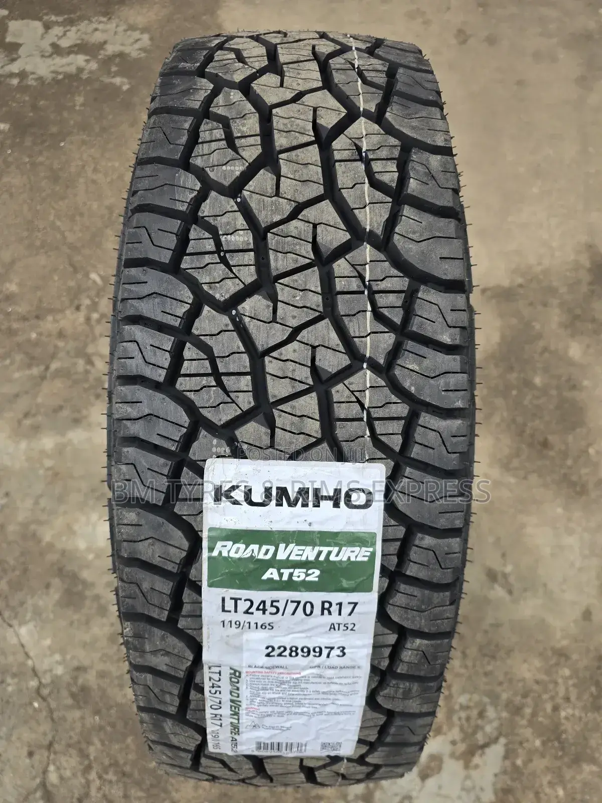245 /70 R17 Khumo Tyres (Commercial)
