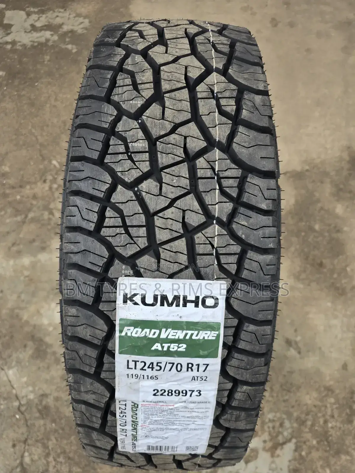 245 /70 R17 Khumo Tyres (Commercial)