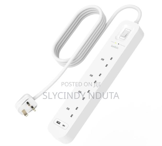 Belkin Surgeplus 8way Extension With Dual Usb - thumbnail 3