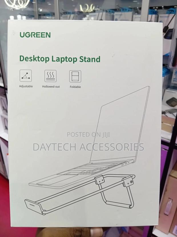 Ugreen Adjustable Laptop Stand for Laptops Up to 17 Inch. (Silver)