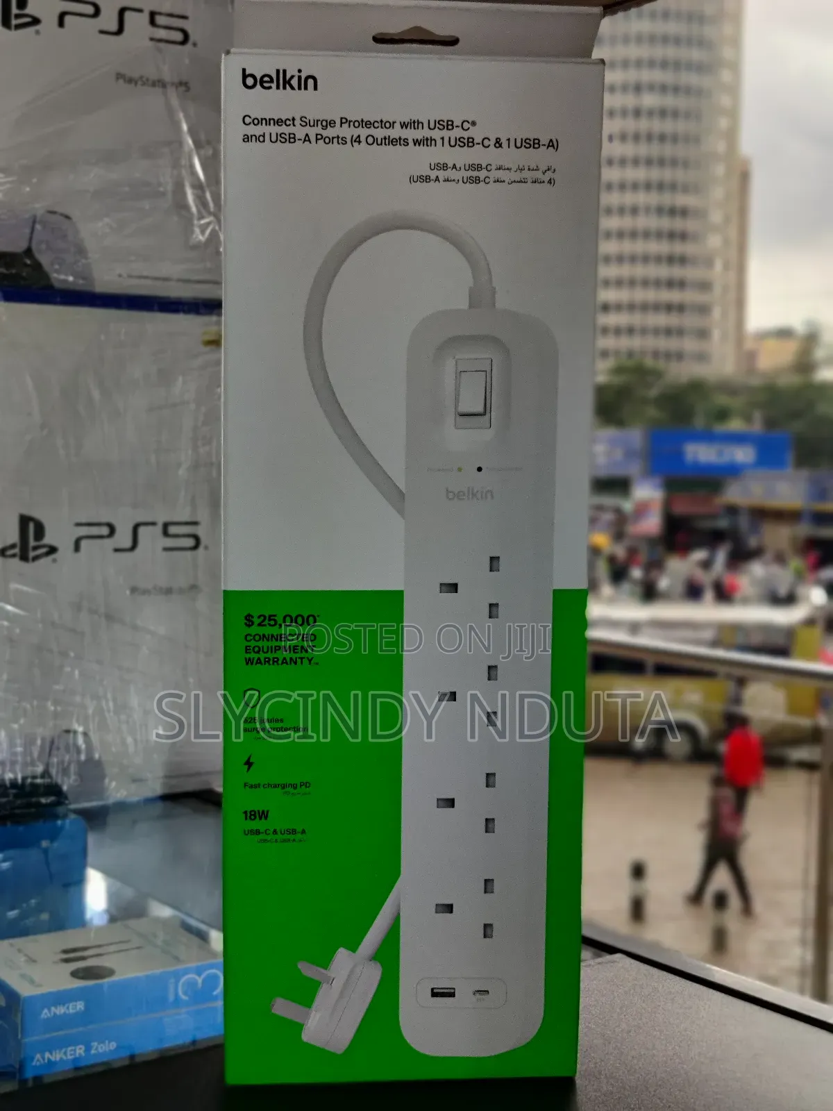 Belkin Connect Surge Protector 4 Outlets Extension