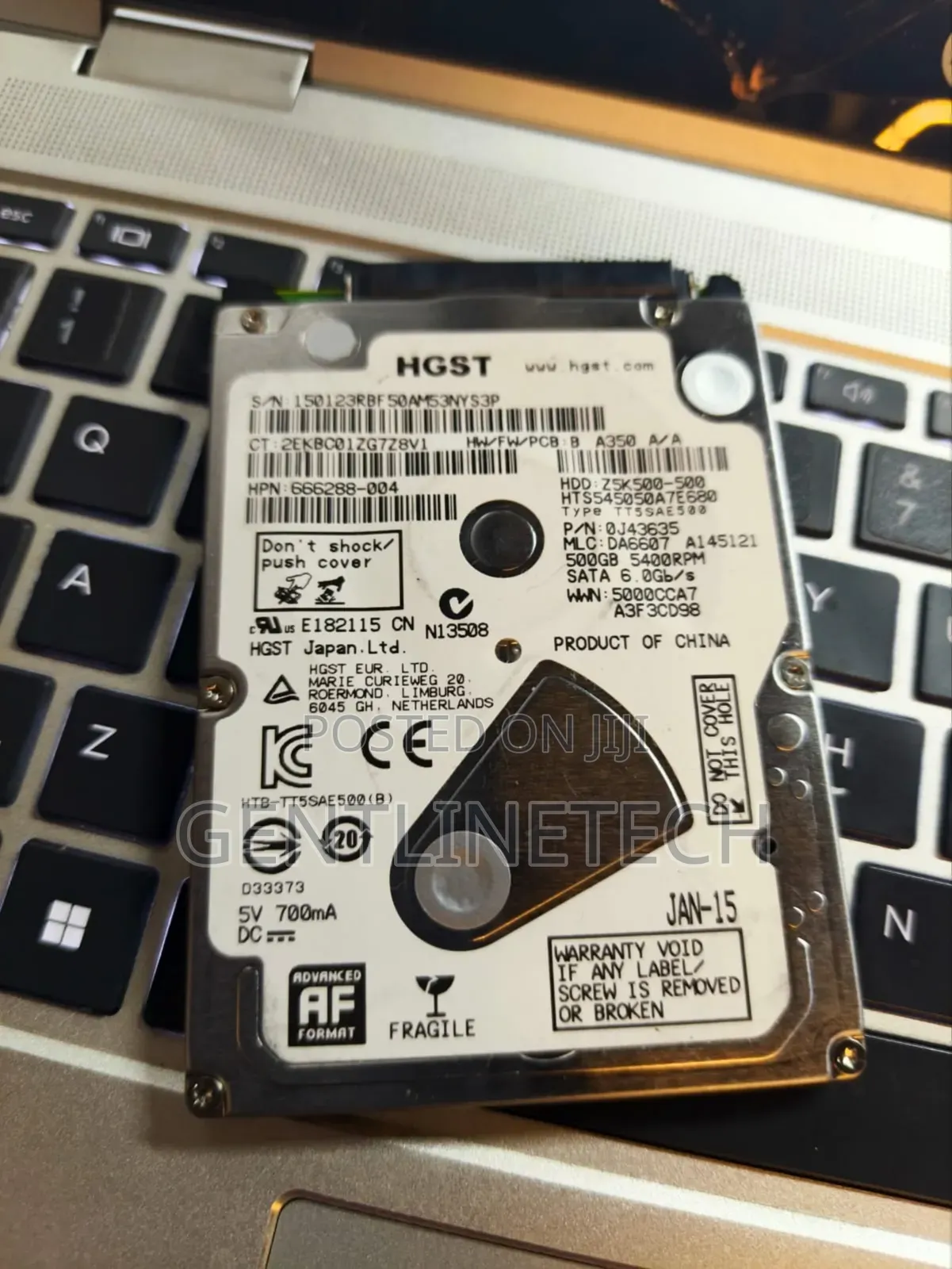 500 Gb Refurbished Internal Laptop Harddisk Drive