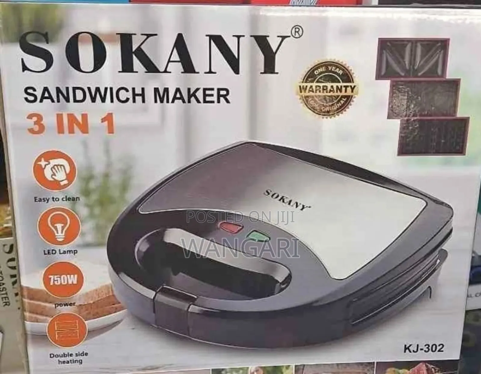 Sookany Sandwich Maker 3 In1