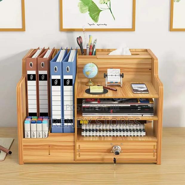 Bamboo Desk Organizer - main view