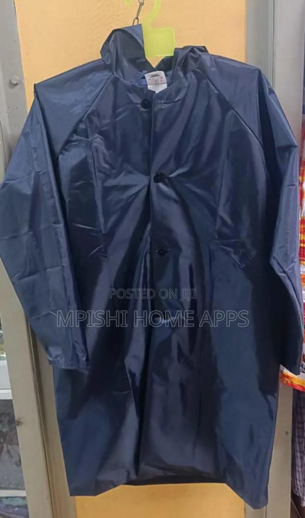 Navy Blue Rain Coat - thumbnail 3