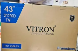 Vitron 43 Inches Frameless Smart Android Tv With Bluetooth Mode