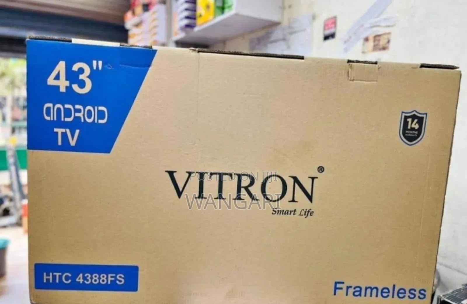 Vitron 43 Inches Frameless Smart Android Tv With Bluetooth Mode