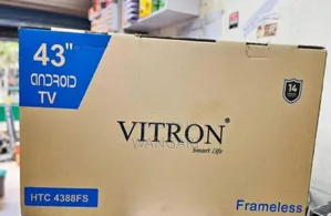 Vitron 43 Inches Frameless Smart Android Tv With Bluetooth Mode