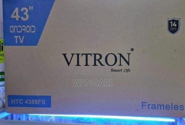 Vitron 43" Frameless Smart Android Tv With Bluetooth/Netflix/Youtube