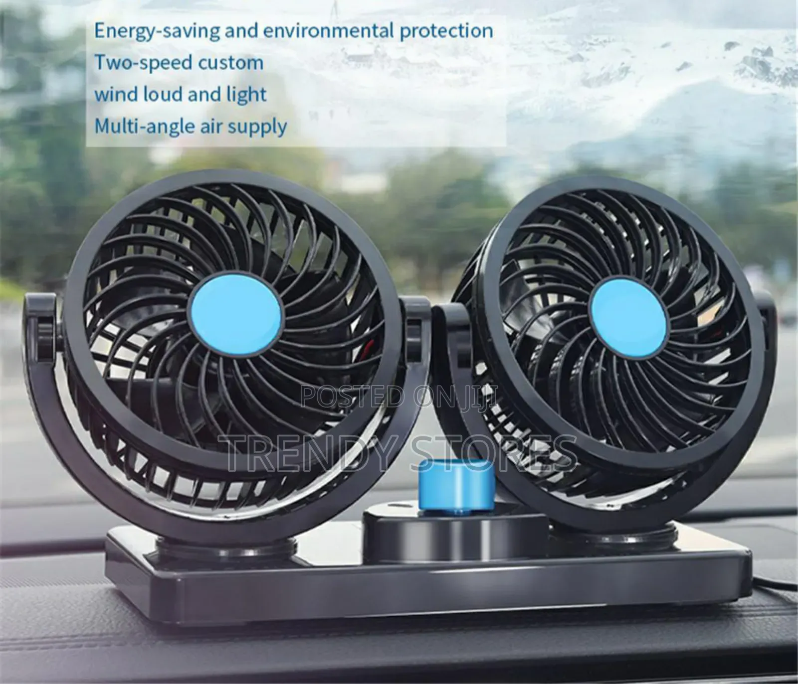 Car Dashboard Dual Fans
