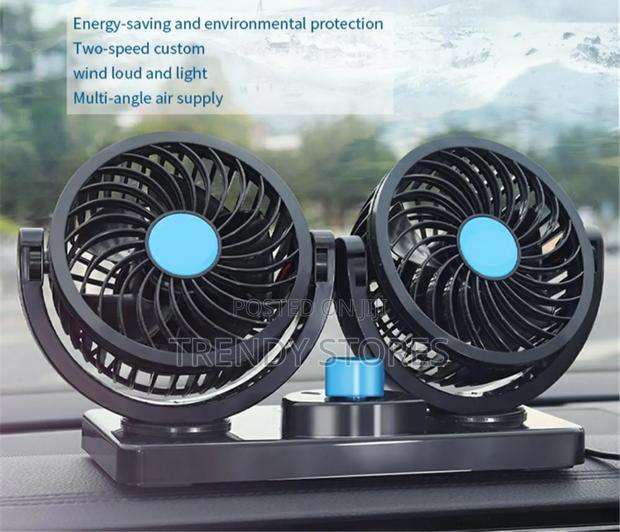 Car Dashboard Dual Fans - main view