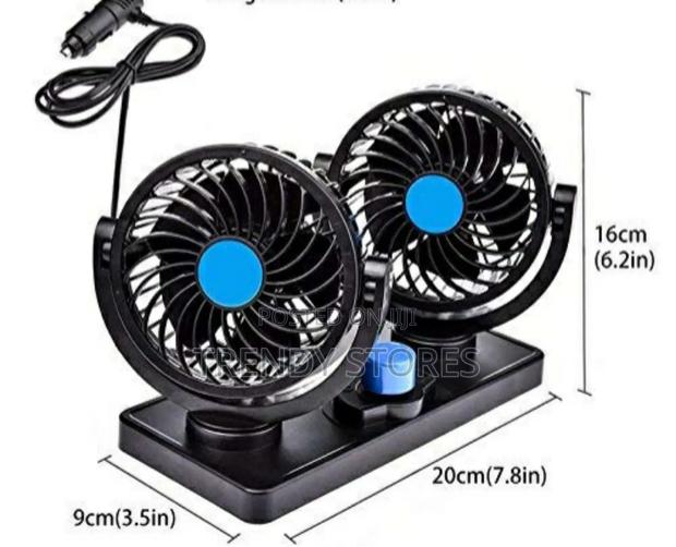 Car Dashboard Dual Fans - main view