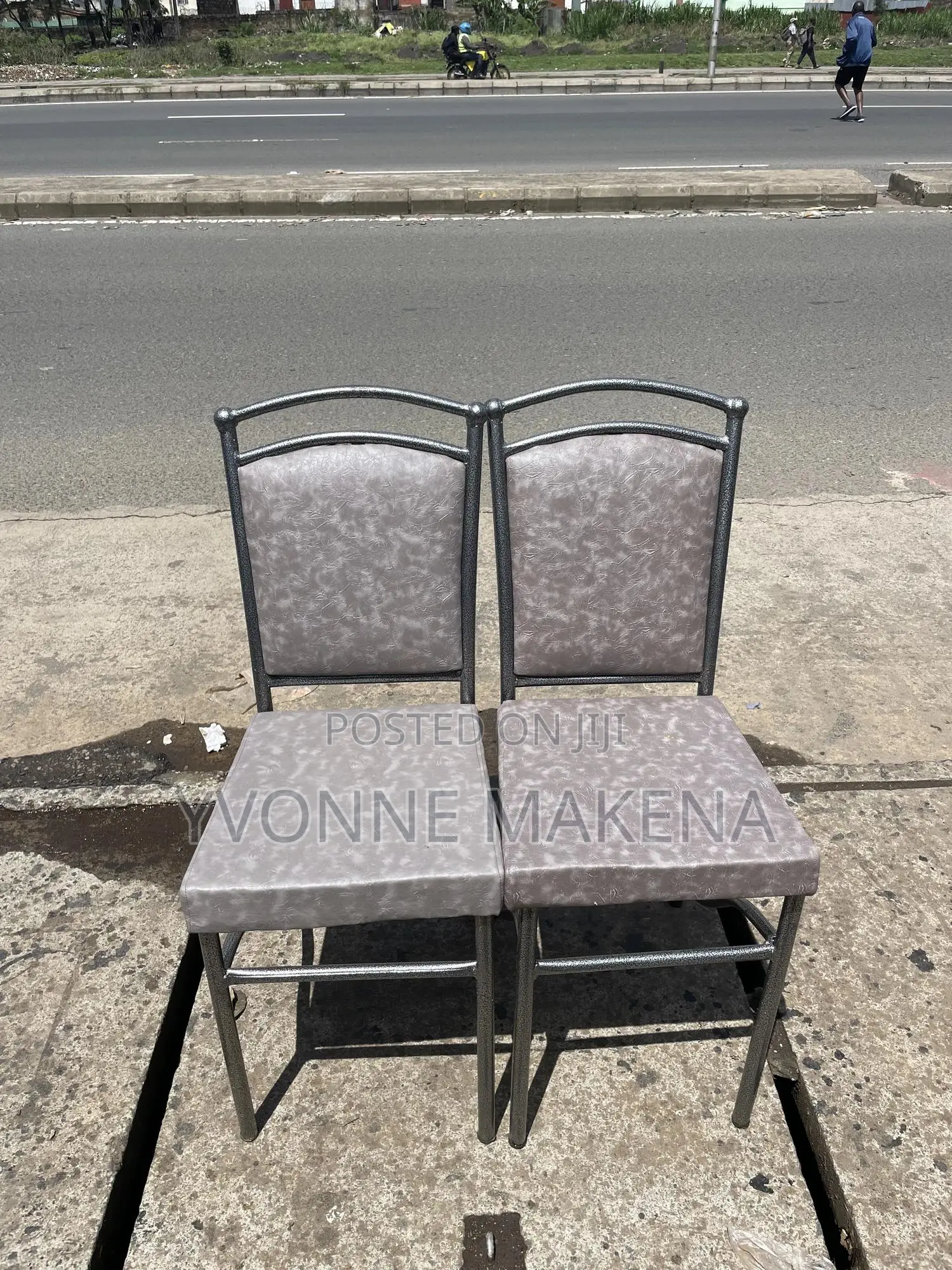 Restaurant Chairs Coated Silver