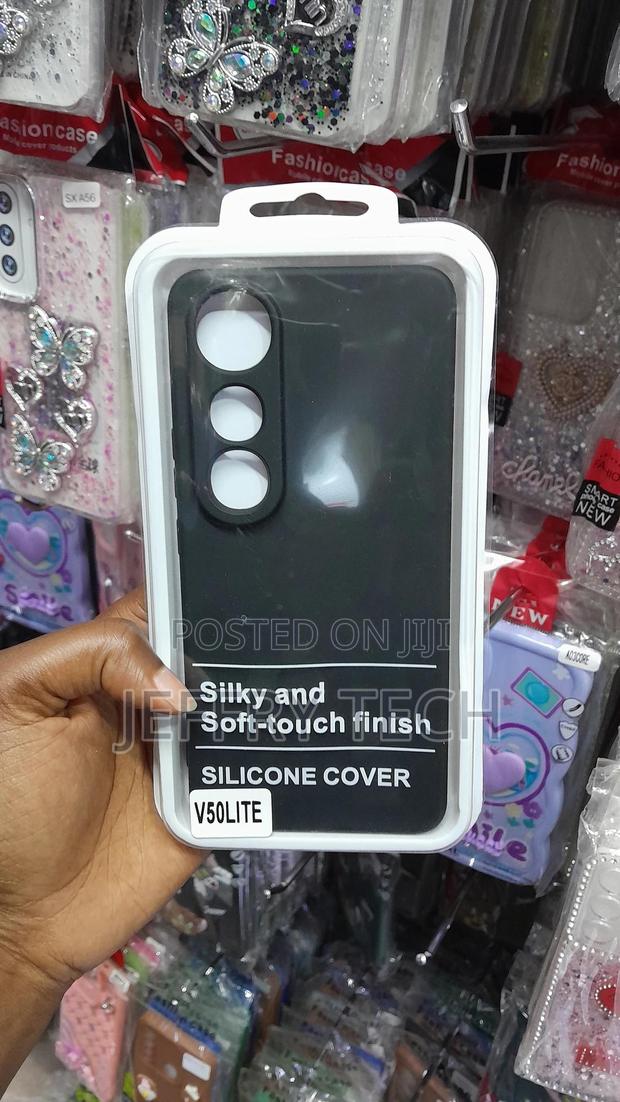 Honlen Case for Vivo V50 Lite 5g Liquid Tpu Silicone Case -Black