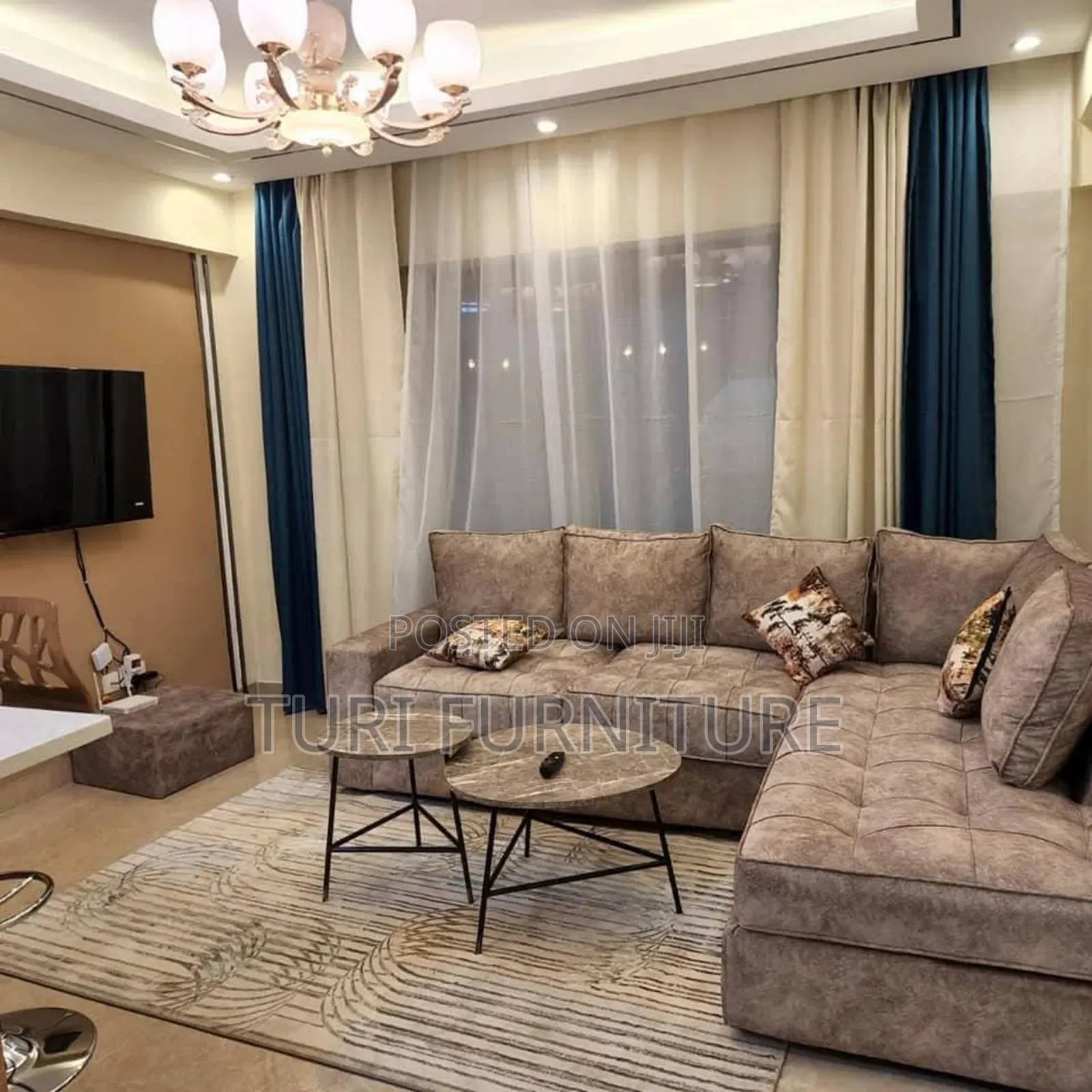Lshape 6seater Spring Cushions