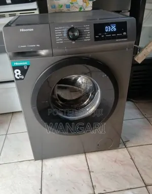 Hisense 8kgs Front Loading Washing Machine (Dark Grey Color)