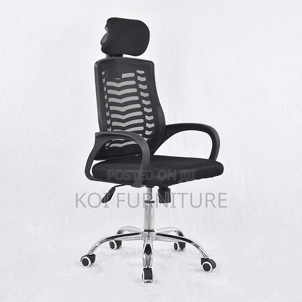 Office Chairs; Fabric Headrest Mesh Chairs