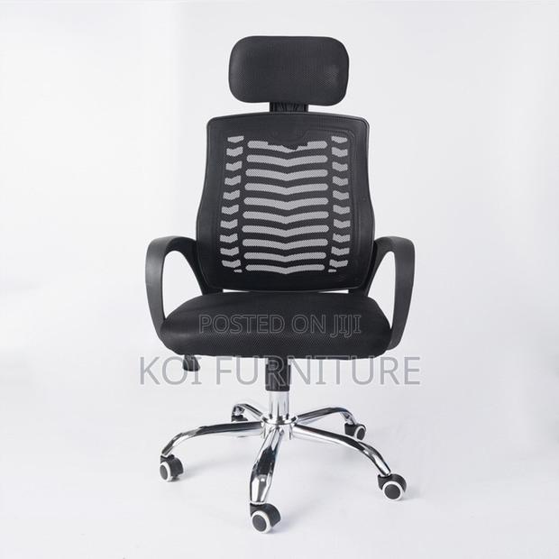 Office Chairs; Fabric Headrest Mesh Chairs - thumbnail 6