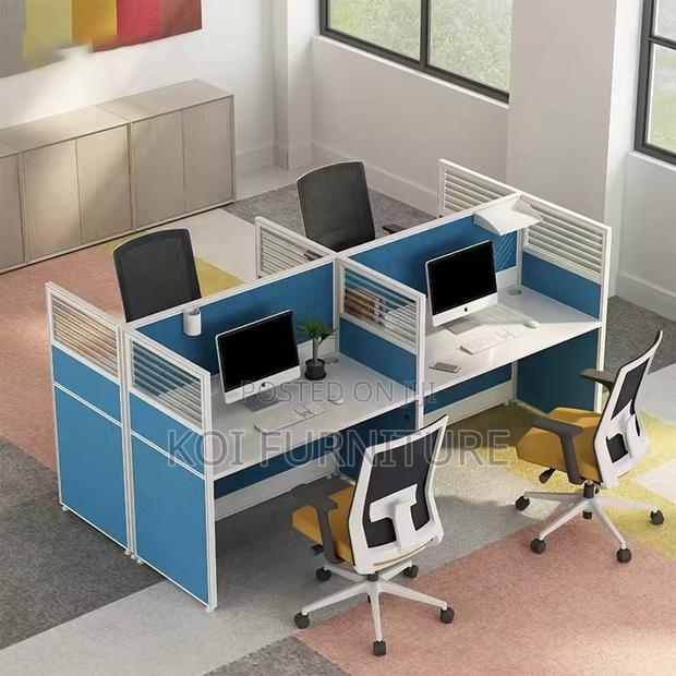 Workstations; Four Open Modular Office MDF Workstation - thumbnail 5