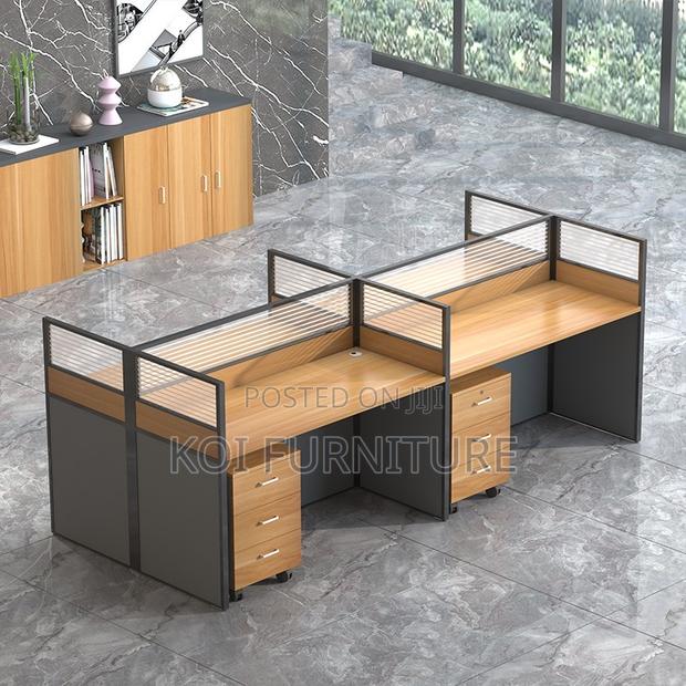 Workstations; Four Open Modular Office MDF Workstation - thumbnail 7