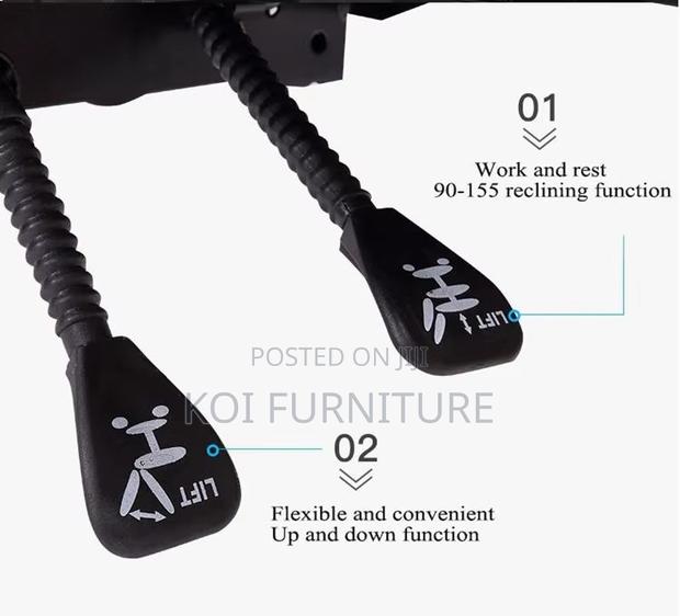 Office Chairs; Strong Leather Executive Recliner Chair - thumbnail 3