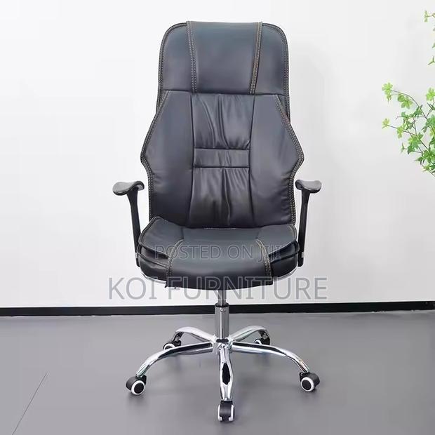 Office Chairs; Strong Leather Executive Recliner Chair - thumbnail 4
