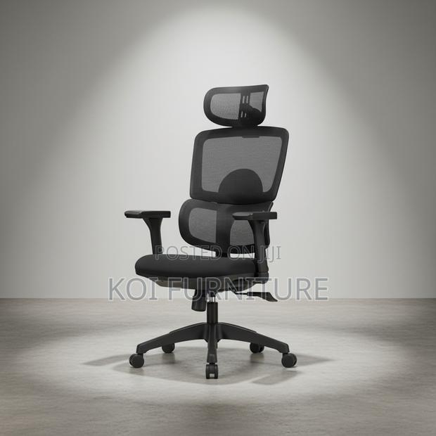 Office Chair; High Back Orthopedic Executive Seat - main view