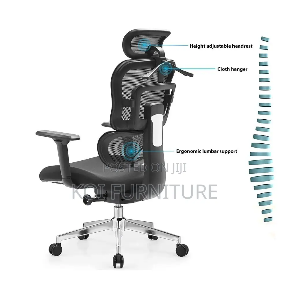 Office Chair; High Back Orthopedic Executive Seat
