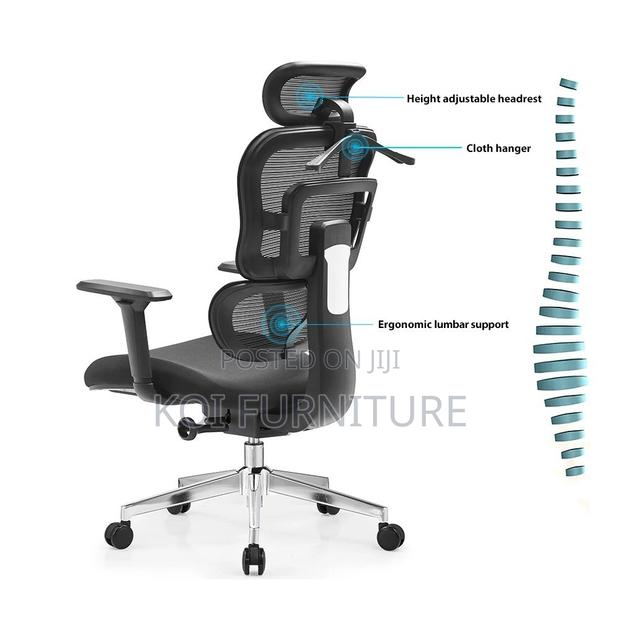 Office Chair; High Back Orthopedic Executive Seat - thumbnail 3
