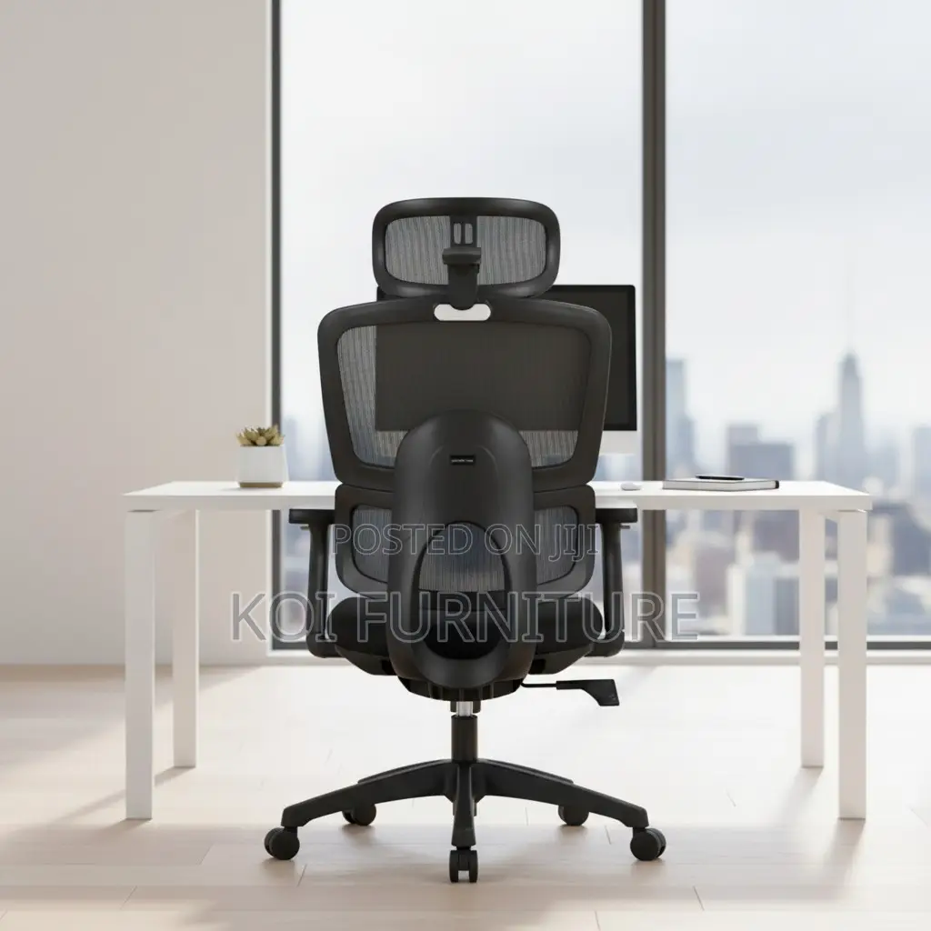Office Chair; High Back Orthopedic Executive Seat