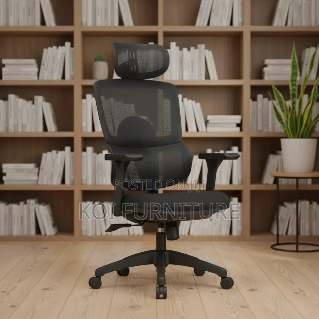 Office Chair; High Back Orthopedic Executive Seat