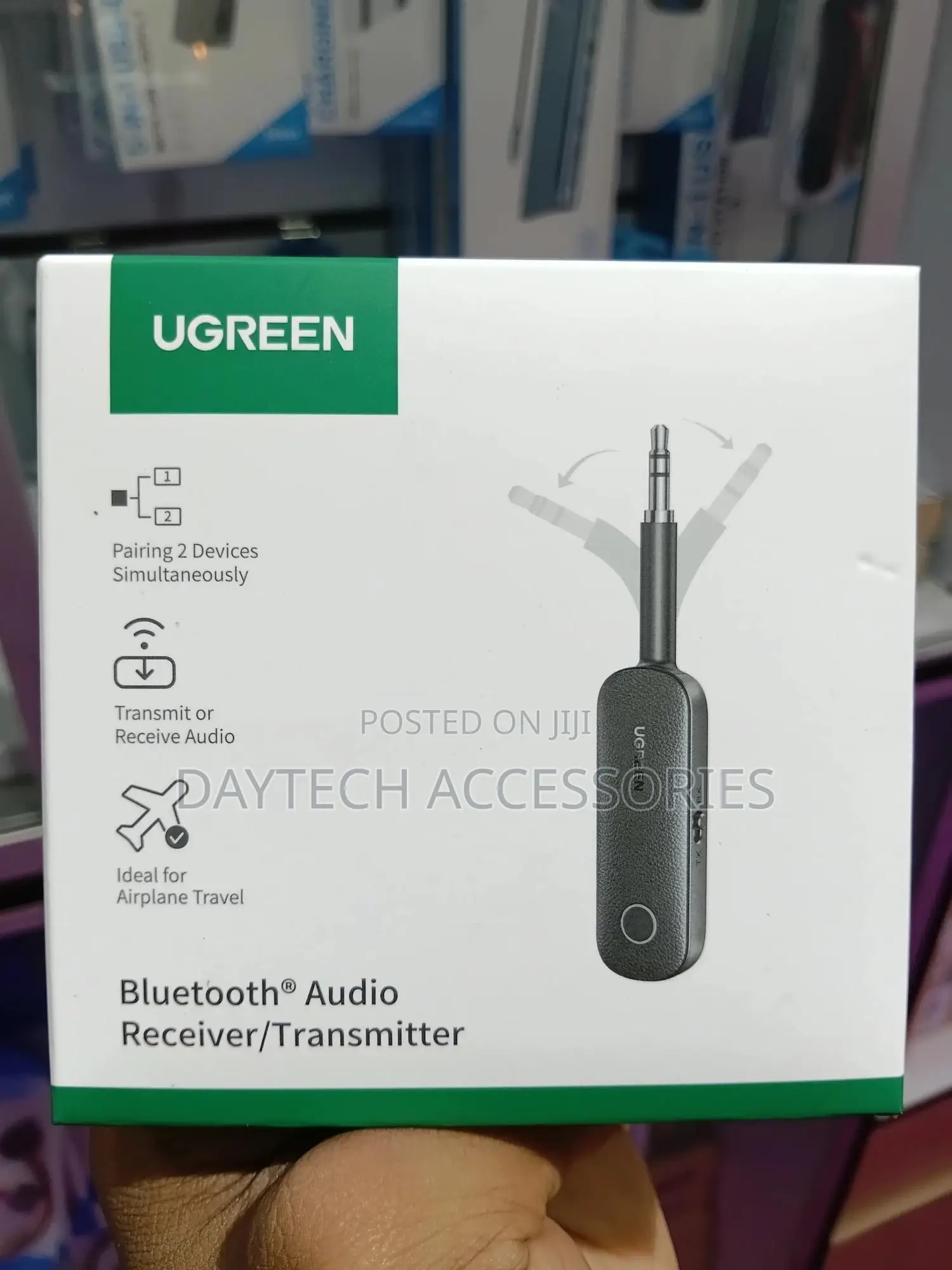 Ugreen Cm403 Bluetooth 5.0 Transmitter/Receiver to Aux Adapter