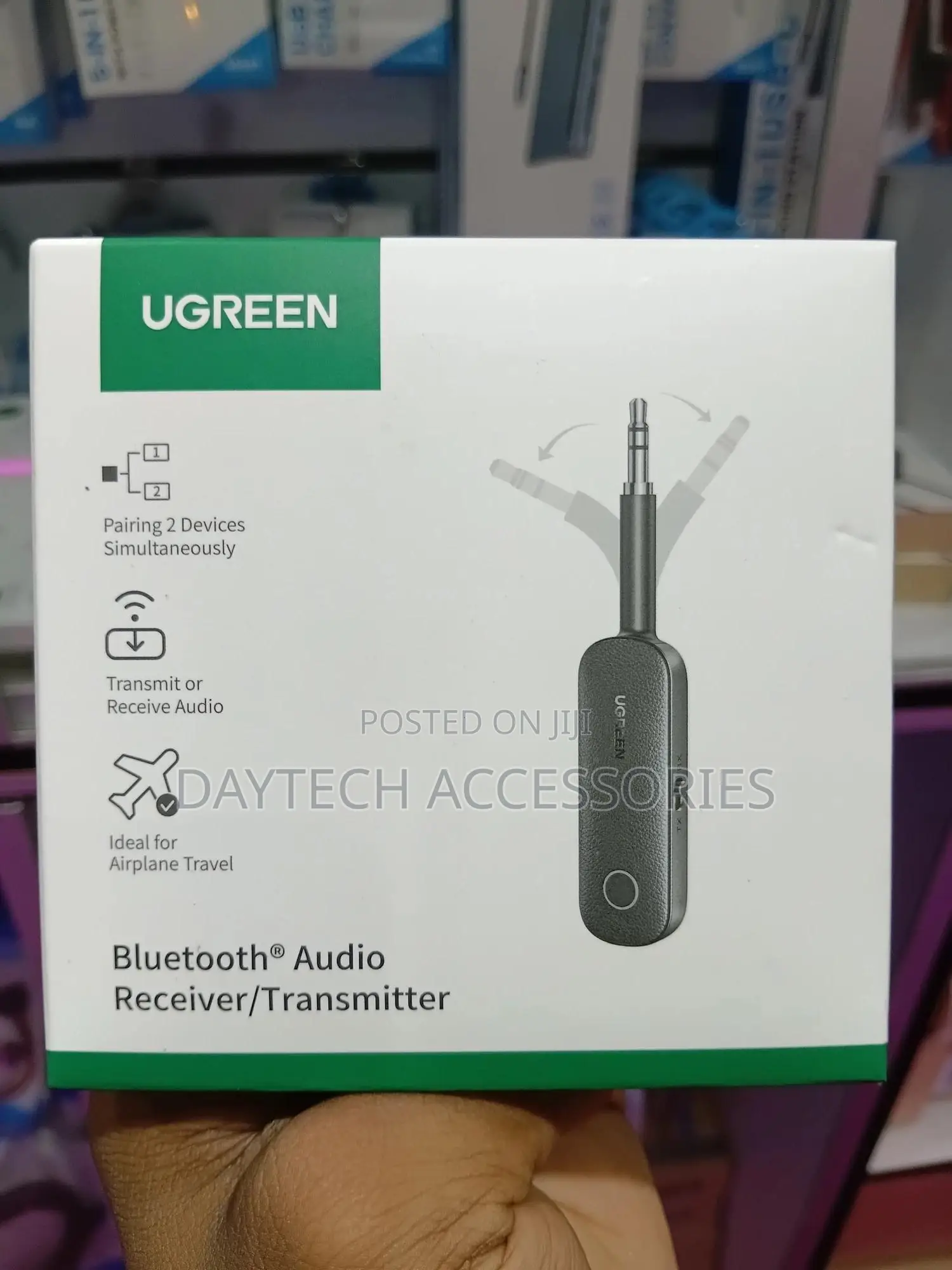 Ugreen Cm403 Bluetooth 5.0 Transmitter/Receiver to Aux Adapter
