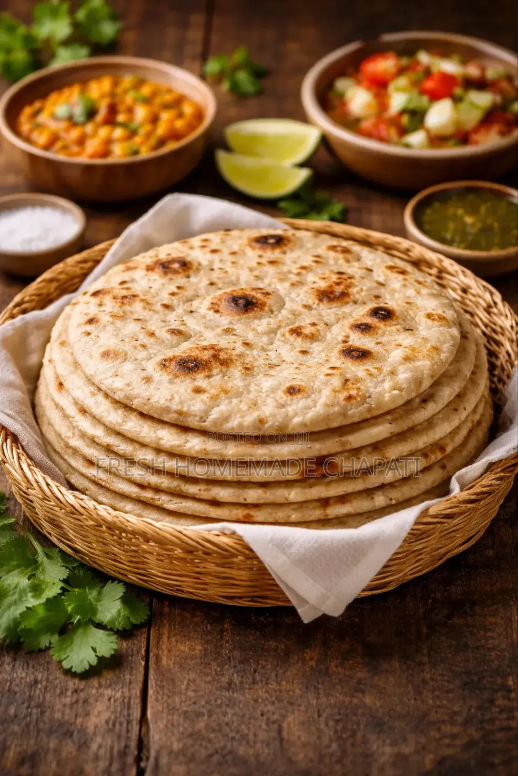 Fresh Home-made Chapatis