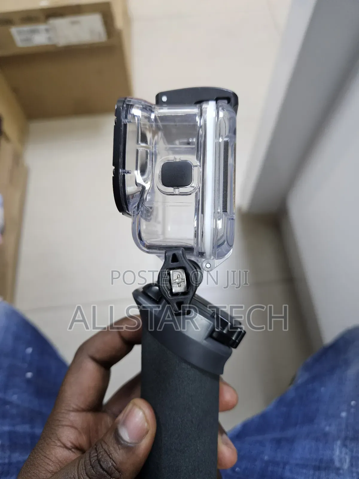 Gopro Handheld Tripod With Gopro Protective Underwater Housing.