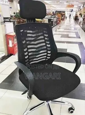 Brand New Office Chair With Headrest (Black Color)