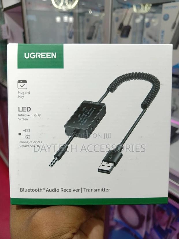 Ugreen Usb to 3.5mm Bluetooth Transmitter Receiver Adapter - Black - thumbnail 2