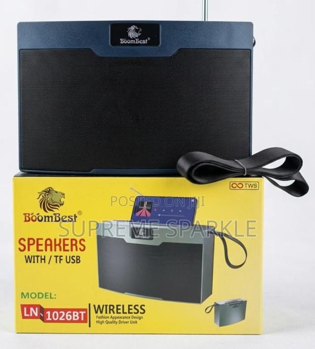 Boombest Ln-1026bt Wireless Bluetooth Speaker. Radio