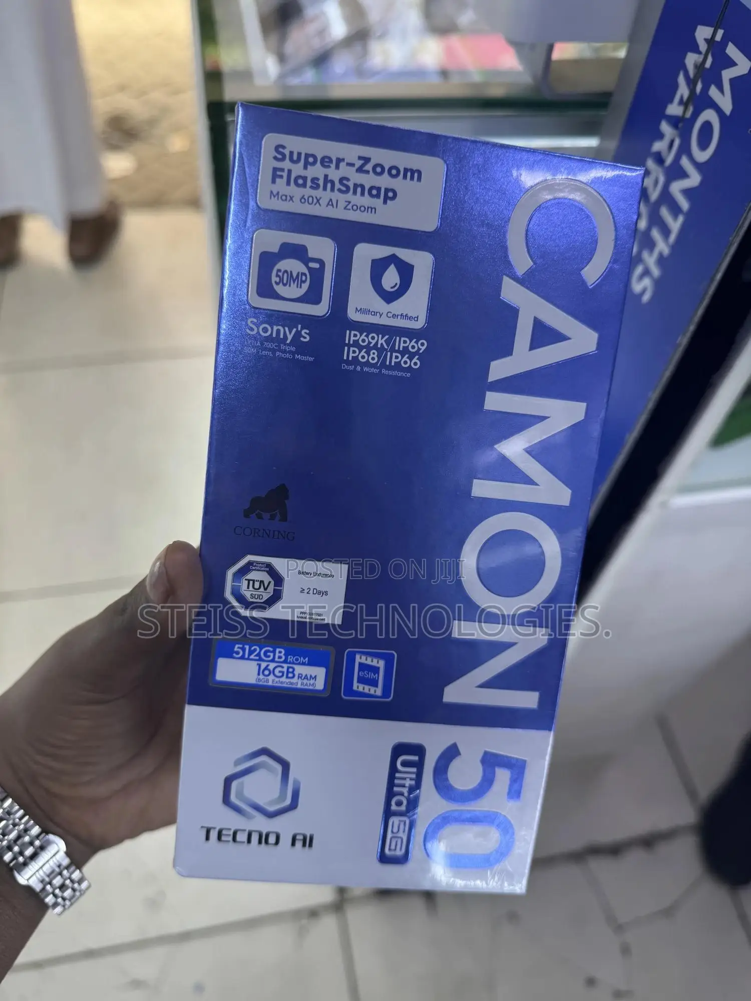 New Tecno Camon 50 256 GB Green