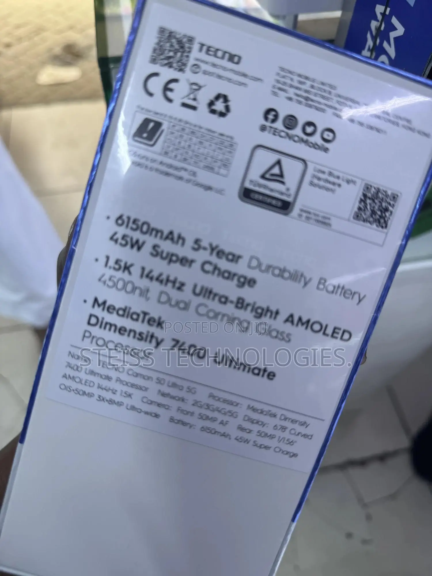 New Tecno Camon 50 256 GB Green