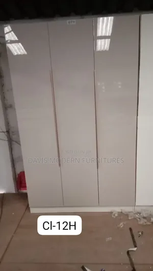 Wordrobe the Second Tall White Cabinet With Sliding Door