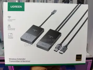 Ugreen Wireless Usb C Transmitter and Hdmi Receiver Extender - Black