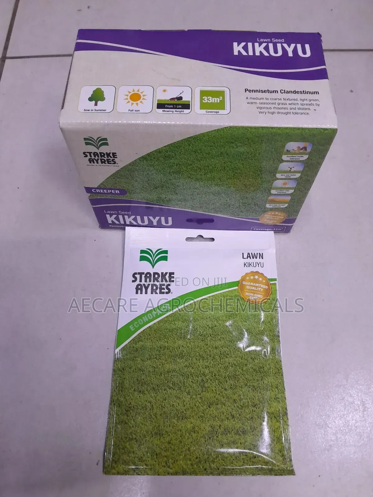 Kikuyu Lawn Grass Seeds 50g, 500g